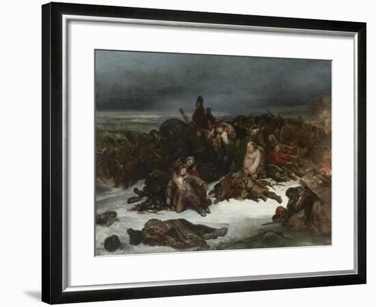 The Retreat of Napoleon’s Army from Russia in 1812, 1826-Ary Scheffer-Framed Giclee Print