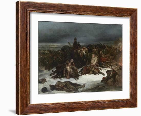 The Retreat of Napoleon’s Army from Russia in 1812, 1826-Ary Scheffer-Framed Giclee Print