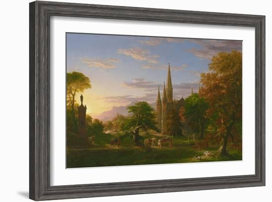 The Return, 1837-Thomas Cole-Framed Giclee Print