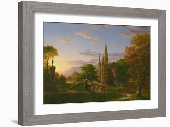 The Return, 1837-Thomas Cole-Framed Giclee Print