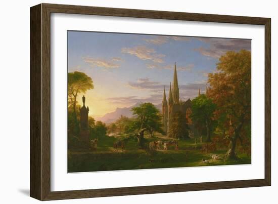 The Return, 1837-Thomas Cole-Framed Giclee Print