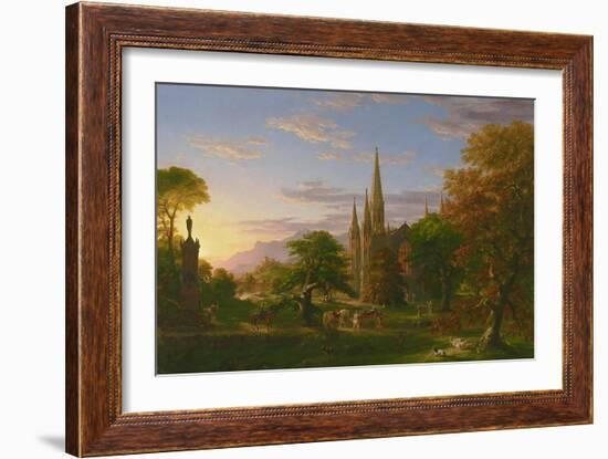 The Return, 1837-Thomas Cole-Framed Giclee Print