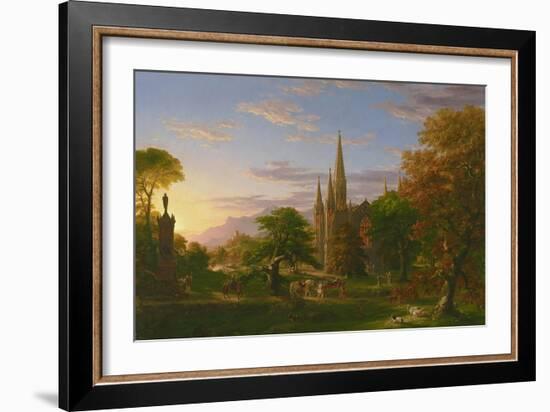 The Return, 1837-Thomas Cole-Framed Giclee Print