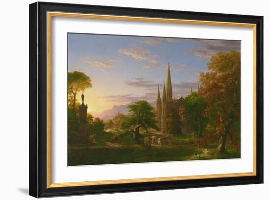 The Return, 1837-Thomas Cole-Framed Giclee Print