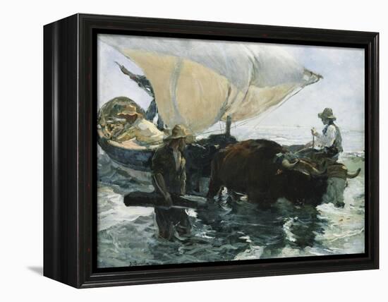 The Return from Fishing-Joaquín Sorolla y Bastida-Framed Premier Image Canvas
