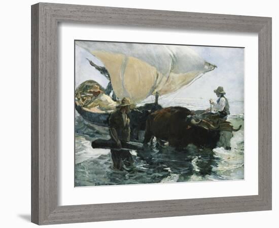 The Return from Fishing-Joaquín Sorolla y Bastida-Framed Giclee Print