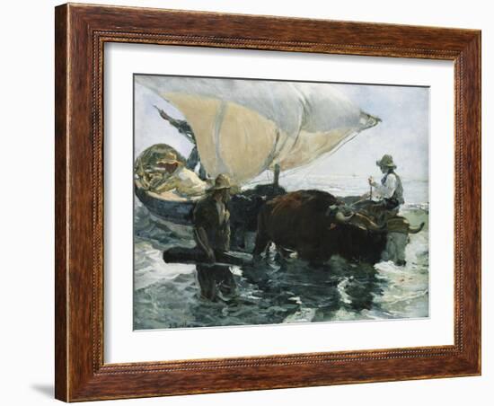 The Return from Fishing-Joaquín Sorolla y Bastida-Framed Giclee Print