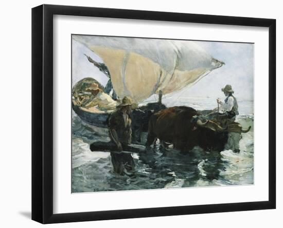 The Return from Fishing-Joaquín Sorolla y Bastida-Framed Giclee Print