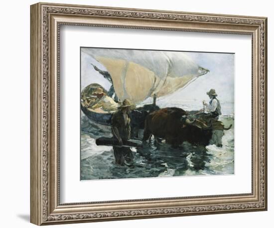 The Return from Fishing-Joaquín Sorolla y Bastida-Framed Giclee Print