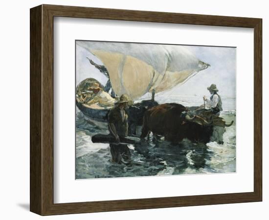 The Return from Fishing-Joaquín Sorolla y Bastida-Framed Giclee Print