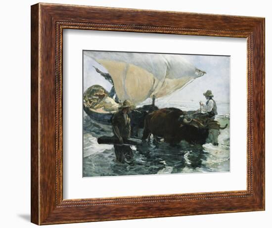 The Return from Fishing-Joaquín Sorolla y Bastida-Framed Giclee Print