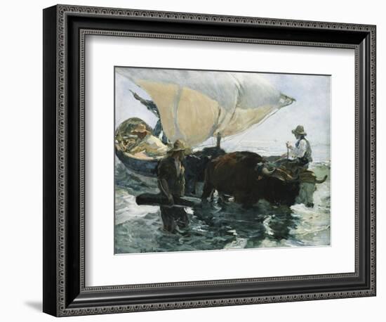 The Return from Fishing-Joaquín Sorolla y Bastida-Framed Giclee Print