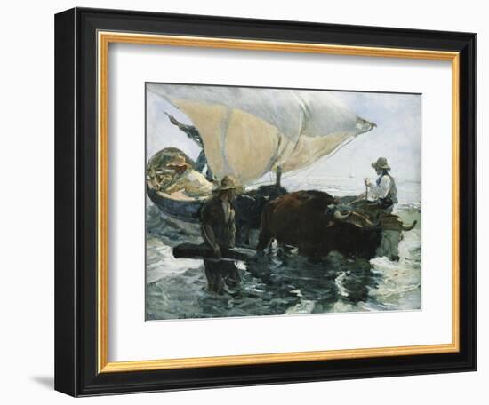 The Return from Fishing-Joaquín Sorolla y Bastida-Framed Giclee Print