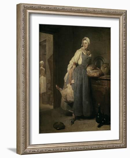 The Return from Market-Jean-Baptiste Simeon Chardin-Framed Giclee Print