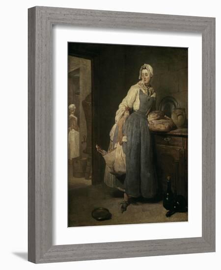 The Return from Market-Jean-Baptiste Simeon Chardin-Framed Giclee Print