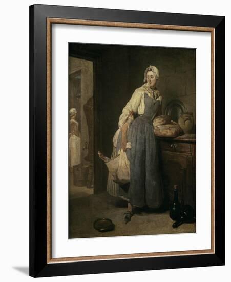 The Return from Market-Jean-Baptiste Simeon Chardin-Framed Giclee Print