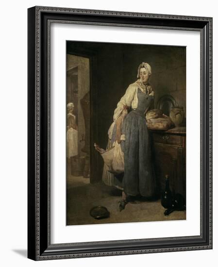 The Return from Market-Jean-Baptiste Simeon Chardin-Framed Giclee Print