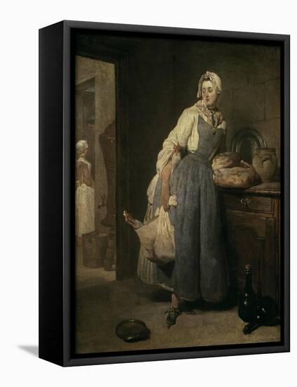 The Return from Market-Jean-Baptiste Simeon Chardin-Framed Premier Image Canvas