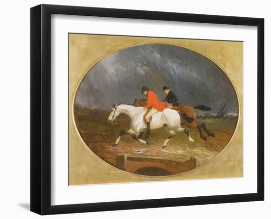 The Return from the Hunt in the Rain-John Frederick Herring Jnr-Framed Giclee Print