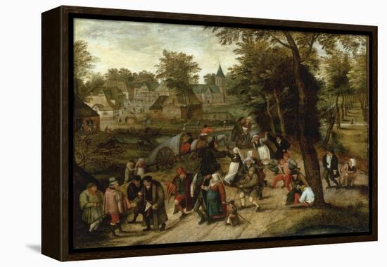The Return from the Kermesse-Pieter Breugel the Elder-Framed Premier Image Canvas