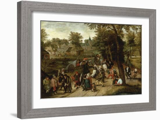 The Return from the Kermesse-Pieter Breugel the Elder-Framed Giclee Print