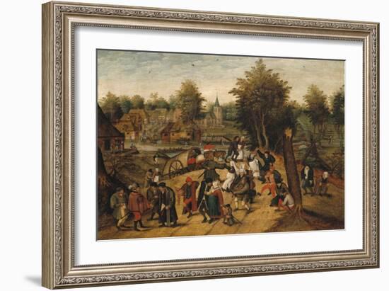 The Return from the Village Fair-Pieter Brueghel the Younger-Framed Giclee Print