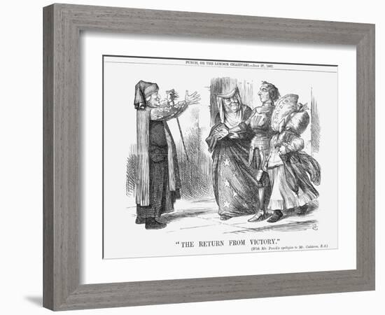 The Return from Victory, 1867-John Tenniel-Framed Giclee Print