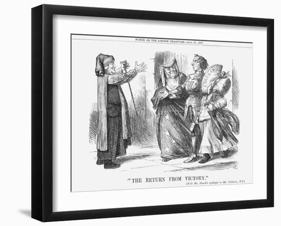 The Return from Victory, 1867-John Tenniel-Framed Giclee Print