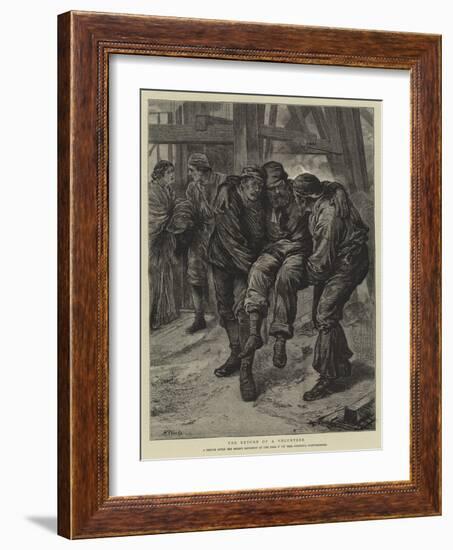 The Return of a Volunteer-Henry Woods-Framed Giclee Print