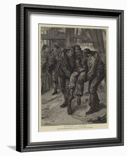 The Return of a Volunteer-Henry Woods-Framed Giclee Print