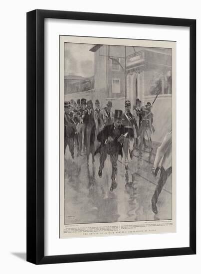 The Return of Captain Dreyfus, Journalists at Fault-Frank Craig-Framed Giclee Print