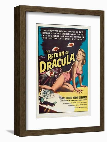 The Return of Dracula, Francis Lederer, Norma Eberhardt, 1958-null-Framed Photo