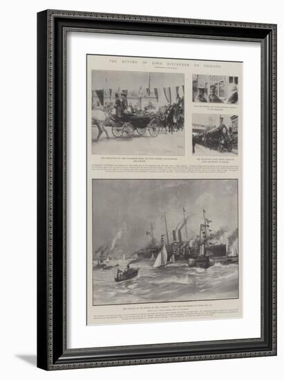 The Return of Lord Kitchener to England-Fred T. Jane-Framed Giclee Print