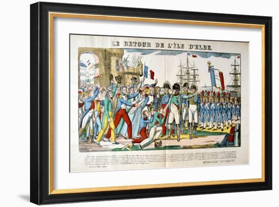 The Return of Napoleon from the Isle of Elba, 26 February 1815-Francois Georgin-Framed Giclee Print