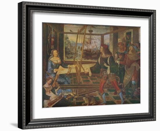 'The Return of Odysseus', c1508-Bernardino Pinturicchio-Framed Giclee Print