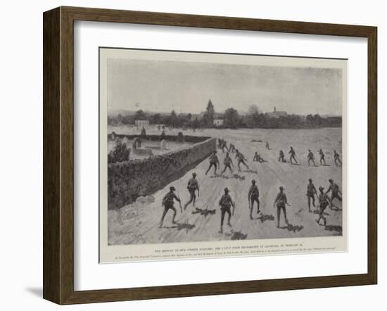 The Return of Our Citizen Soldiers, the Civ's First Engagement at Jacobsdal on 16 February-Henry Charles Seppings Wright-Framed Giclee Print