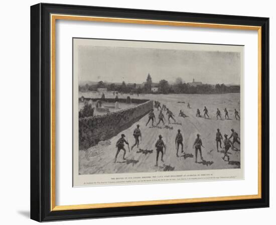 The Return of Our Citizen Soldiers, the Civ's First Engagement at Jacobsdal on 16 February-Henry Charles Seppings Wright-Framed Giclee Print