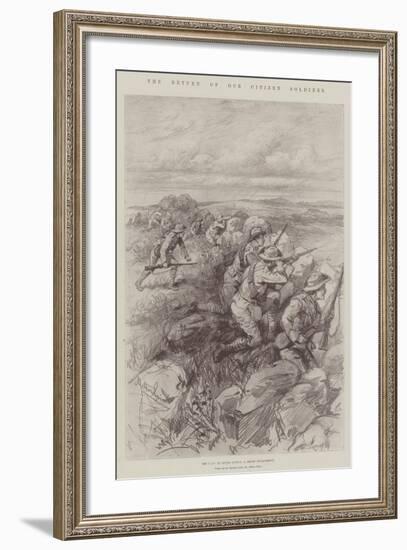 The Return of Our Citizen Soldiers-Melton Prior-Framed Giclee Print