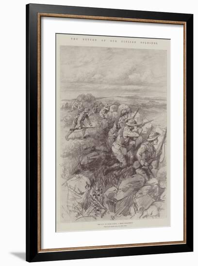 The Return of Our Citizen Soldiers-Melton Prior-Framed Giclee Print