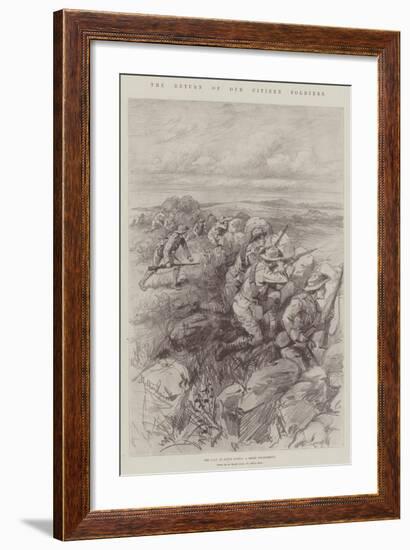 The Return of Our Citizen Soldiers-Melton Prior-Framed Giclee Print