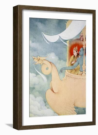 The return of Rama, 1913-K Venkatappa-Framed Giclee Print