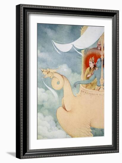 The return of Rama, 1913-K Venkatappa-Framed Giclee Print