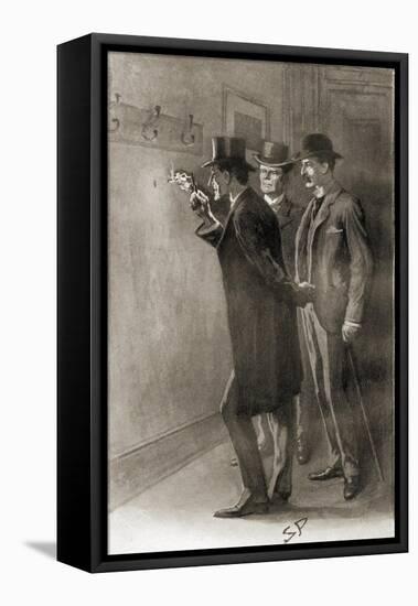 'The Return of Sherlock-Sidney Paget-Framed Premier Image Canvas