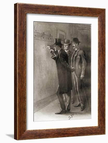 'The Return of Sherlock-Sidney Paget-Framed Giclee Print