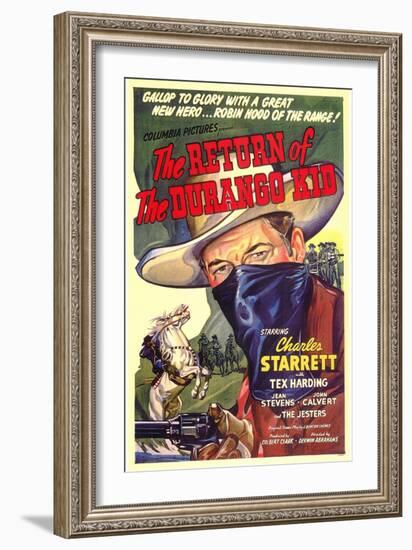 The Return of the Durango Kid, 1945-null-Framed Art Print