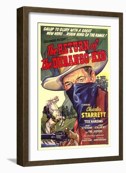 The Return of the Durango Kid, 1945-null-Framed Art Print