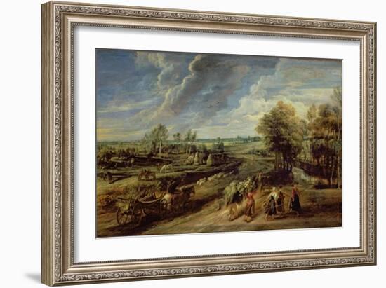 The Return of the Farm Workers from the Fields-Peter Paul Rubens-Framed Giclee Print