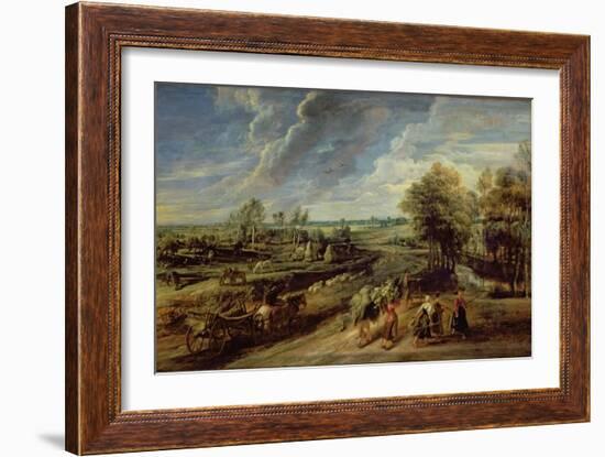 The Return of the Farm Workers from the Fields-Peter Paul Rubens-Framed Giclee Print