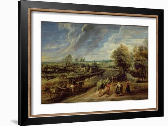 The Return of the Farm Workers from the Fields-Peter Paul Rubens-Framed Giclee Print