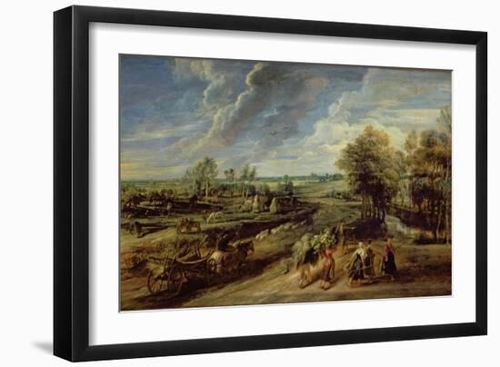 The Return of the Farm Workers from the Fields-Peter Paul Rubens-Framed Giclee Print